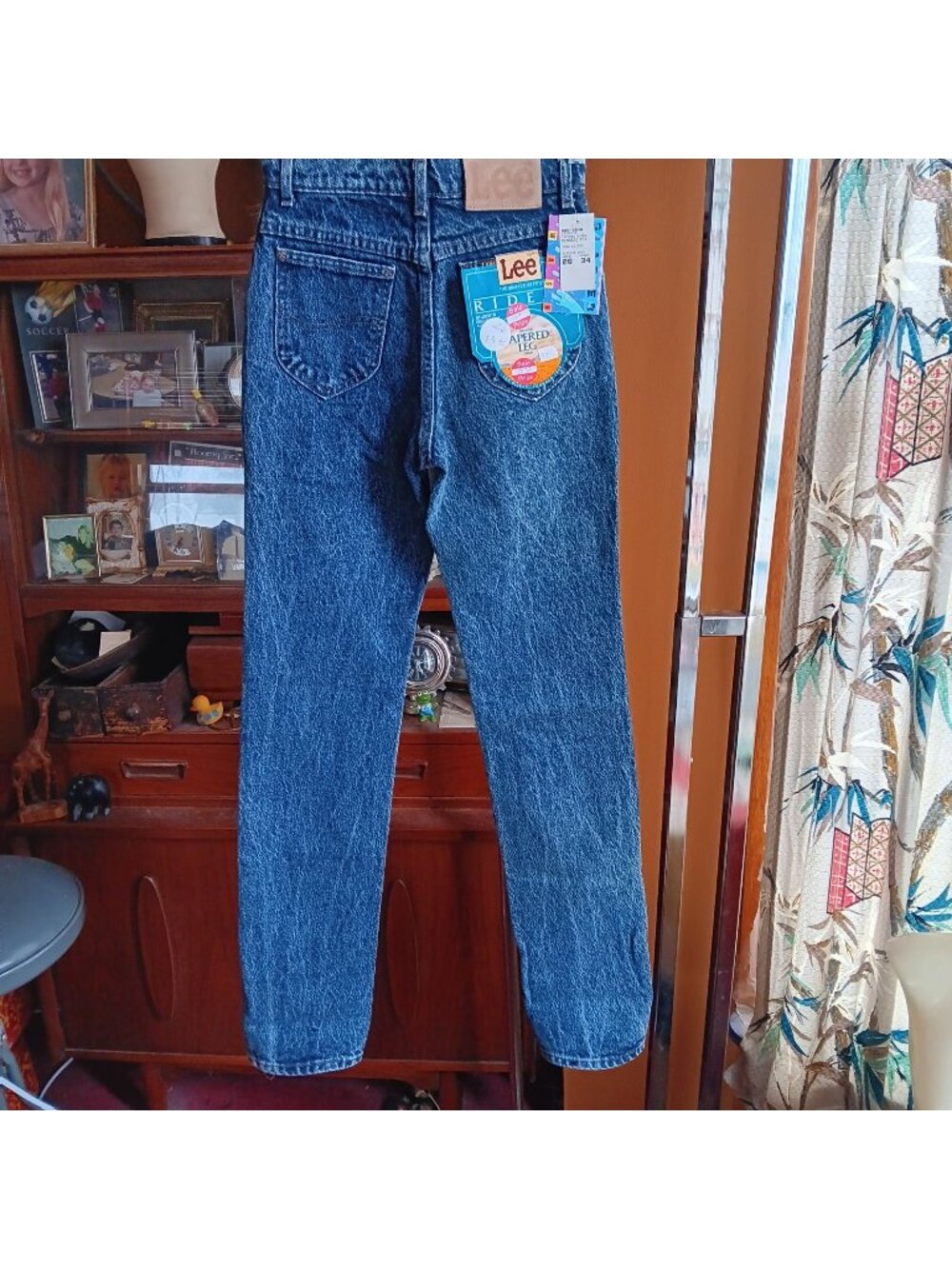 Vintage Jeans 26x34 Acid Glacier Lee 1980's RIDERS TAPERED LEG DENIM NEW NWT